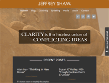 Tablet Screenshot of blog.jeffreyshaw.com